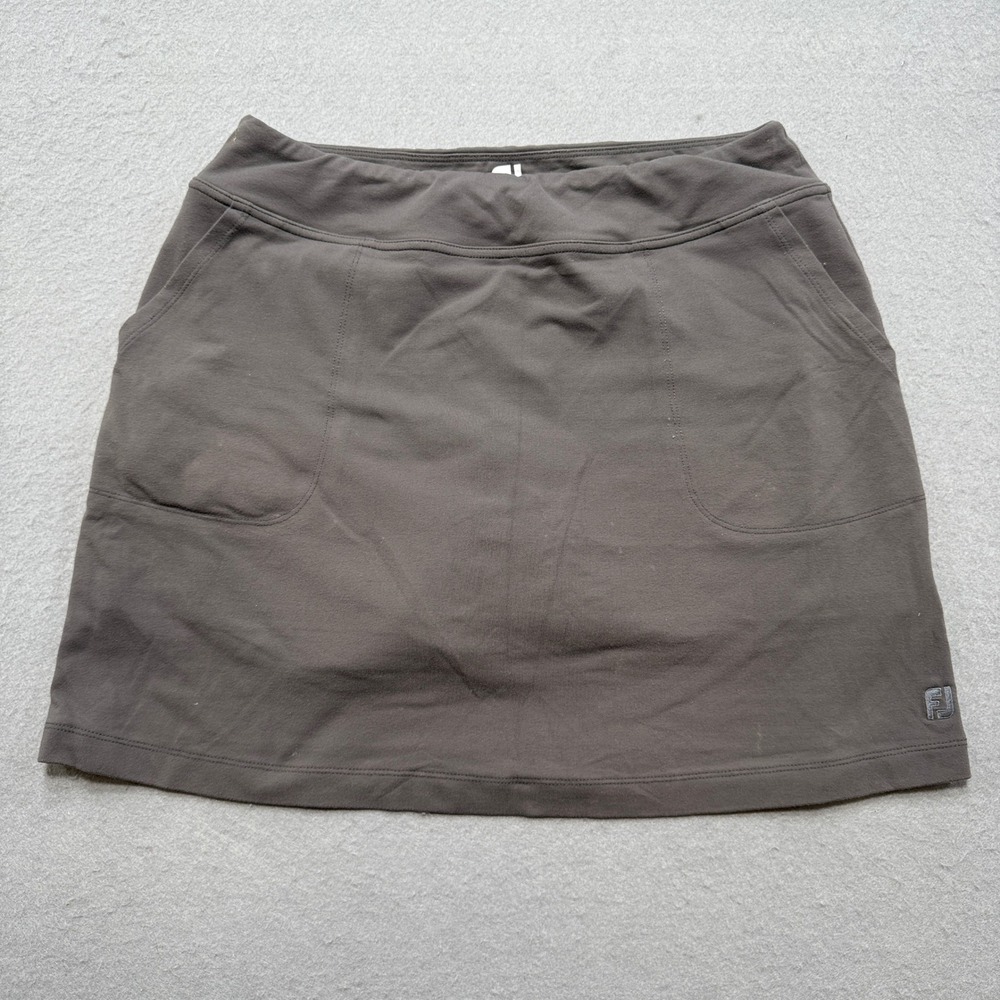 FootJoy Golf Skort Women's Medium Brown Lined Stretch Pull On Tennis Activewear